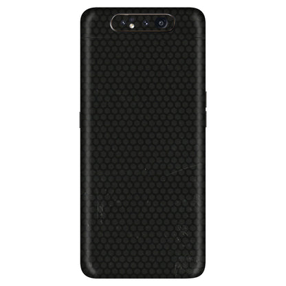 Samsung A/S Series Phone Skins (All Models) - Black honeycomb - 3D Embossed Finish (L-114) Samsung Galaxy A80