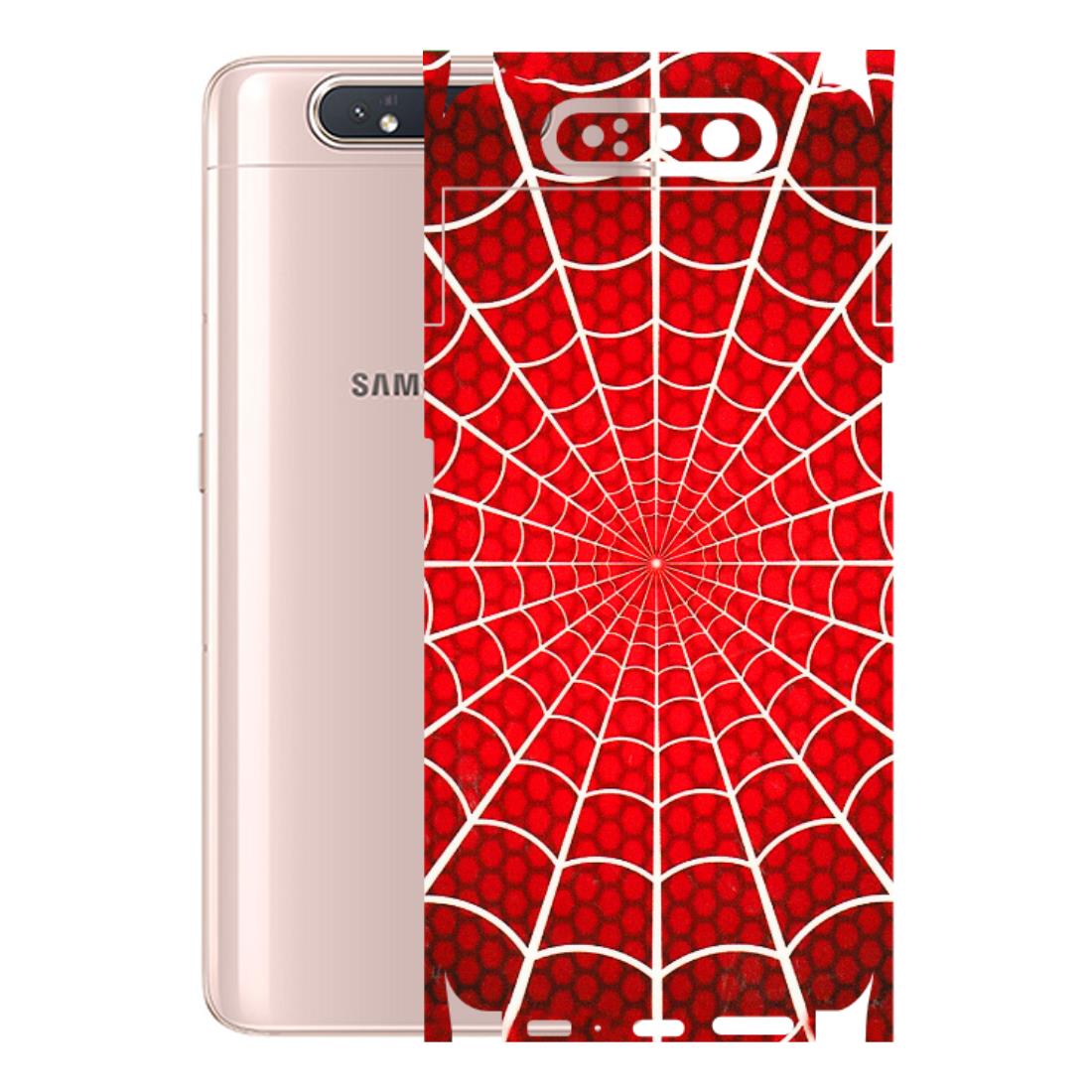 Samsung A/S Series Phone Skins (All Models) - Classic Spidey Web - 3D Embossed Finish (L-115) Samsung Galaxy A80