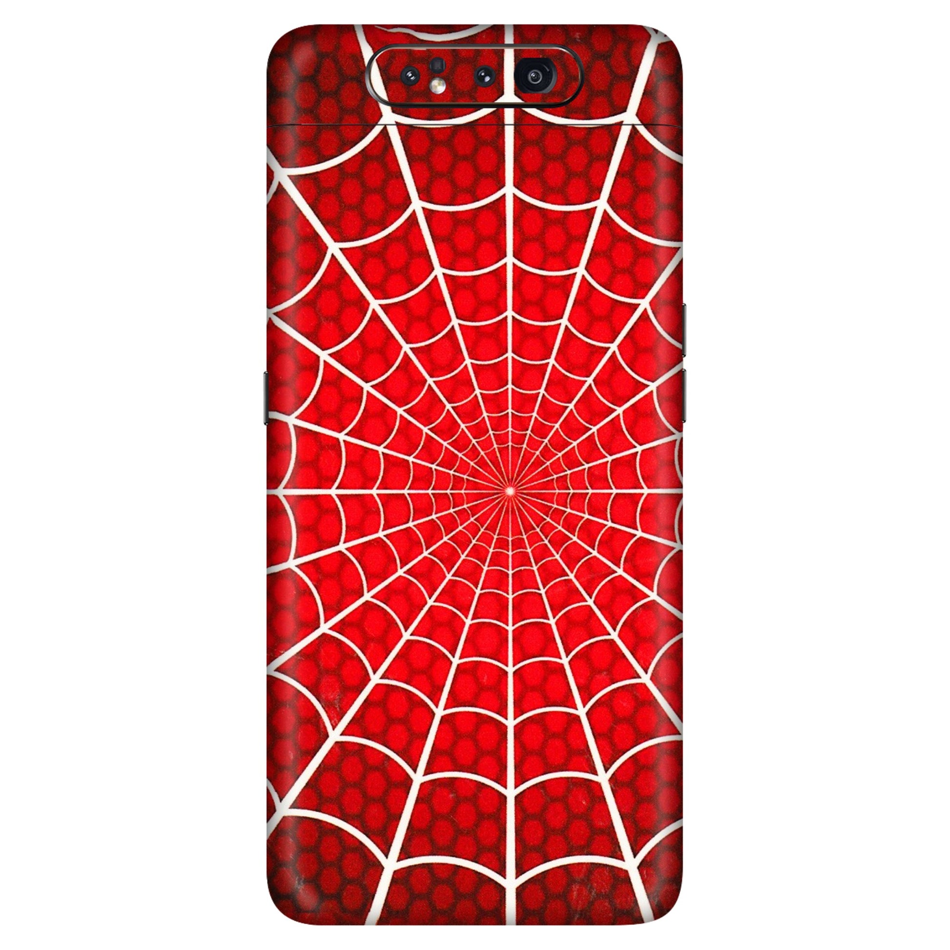 Samsung A/S Series Phone Skins (All Models) - Classic Spidey Web - 3D Embossed Finish (L-115) Samsung Galaxy A80