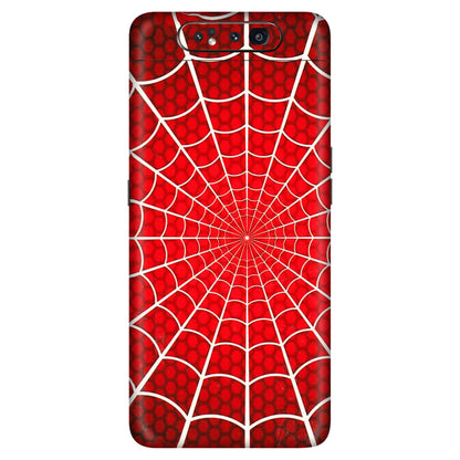 Samsung A/S Series Phone Skins (All Models) - Classic Spidey Web - 3D Embossed Finish (L-115) Samsung Galaxy A80