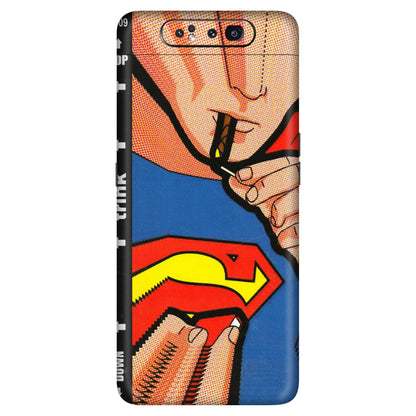 Samsung A/S Series Phone Skins (All Models) - Superman Sutta - 3D Embossed Finish (L-130) Samsung Galaxy A80