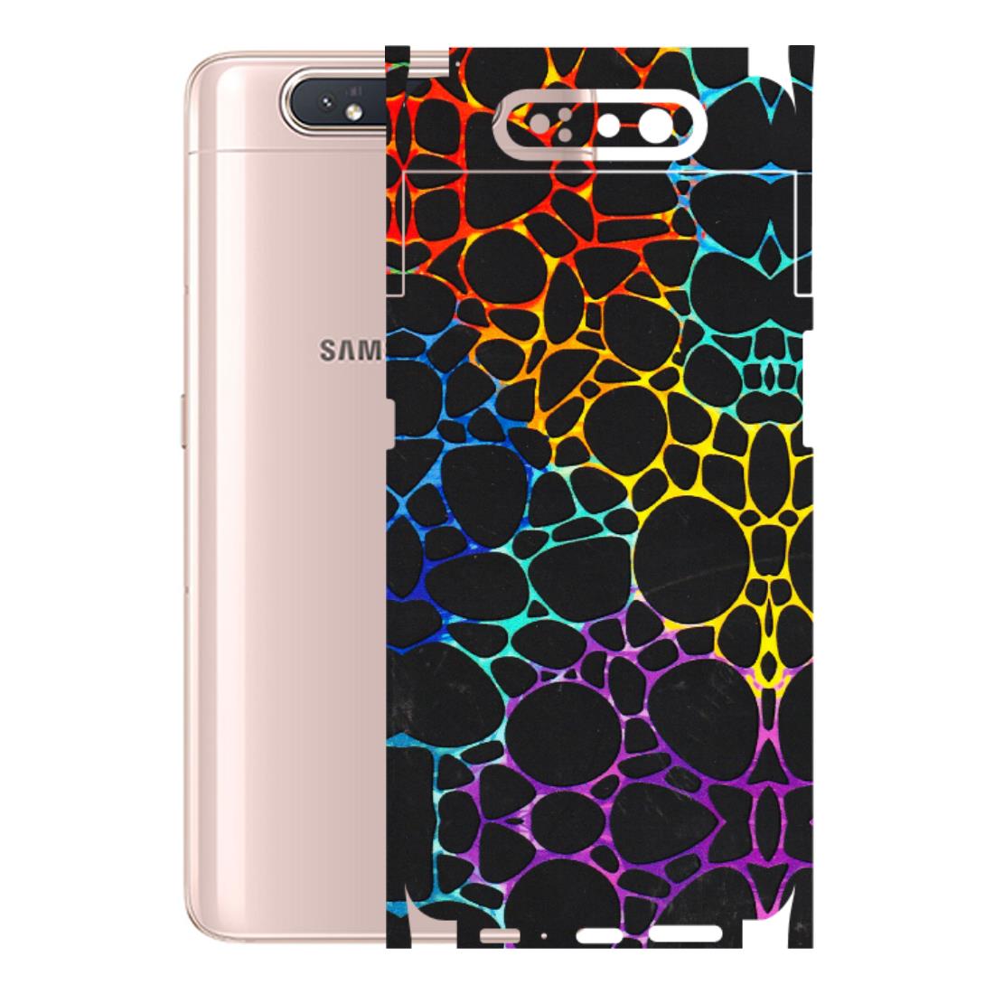 Samsung A/S Series Phone Skins (All Models) - Abstract Art MultiColour - 3D Embossed Finish (L-133) Samsung Galaxy A80