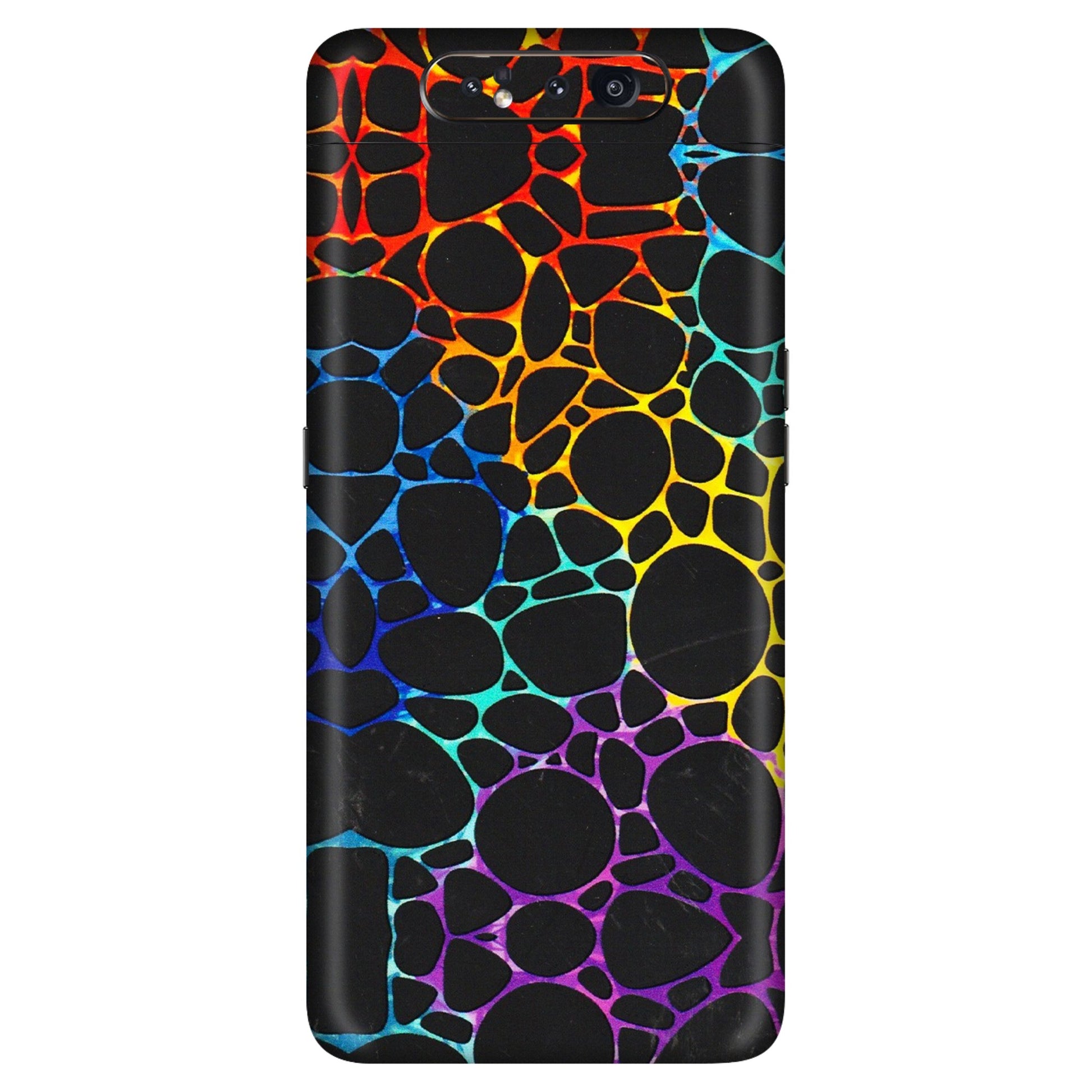 Samsung A/S Series Phone Skins (All Models) - Abstract Art MultiColour - 3D Embossed Finish (L-133) Samsung Galaxy A80