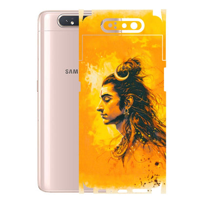Samsung A/S Series Phone Skins (All Models) - Shiv Shakti - 3D Embossed Finish (L-14) Samsung Galaxy A80