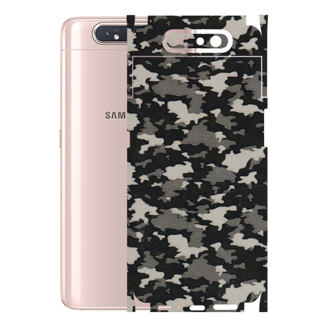 Samsung A/S Series Phone Skins (All Models) - Black/Grey Camoflaunge - 3D Embossed Finish (L-142) Samsung Galaxy A80