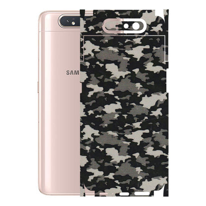 Samsung A/S Series Phone Skins (All Models) - Black/Grey Camoflaunge - 3D Embossed Finish (L-142) Samsung Galaxy A80