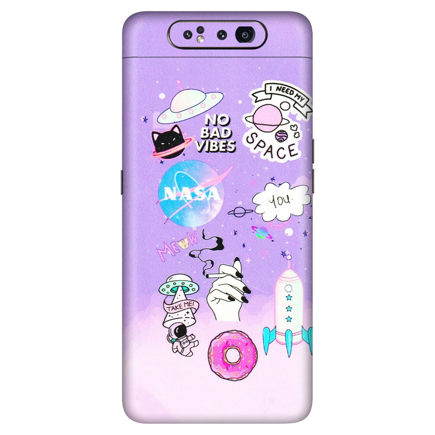Samsung A/S Series Phone Skins (All Models) - I Need My Nasa Skin - 3D Embossed Finish (L-149) Samsung Galaxy A80