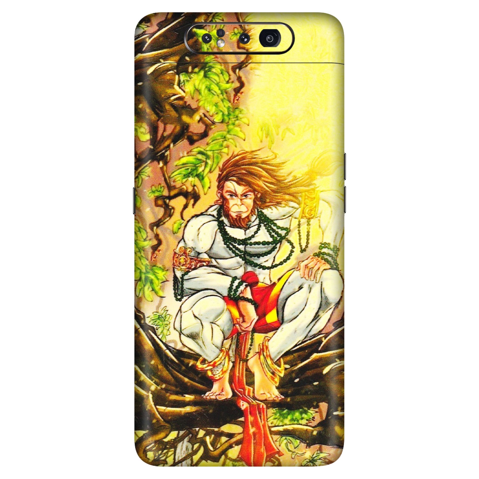 Samsung A/S Series Phone Skins (All Models) - Lord Hanuman - 3D Embossed Finish (L-152) Samsung Galaxy A80