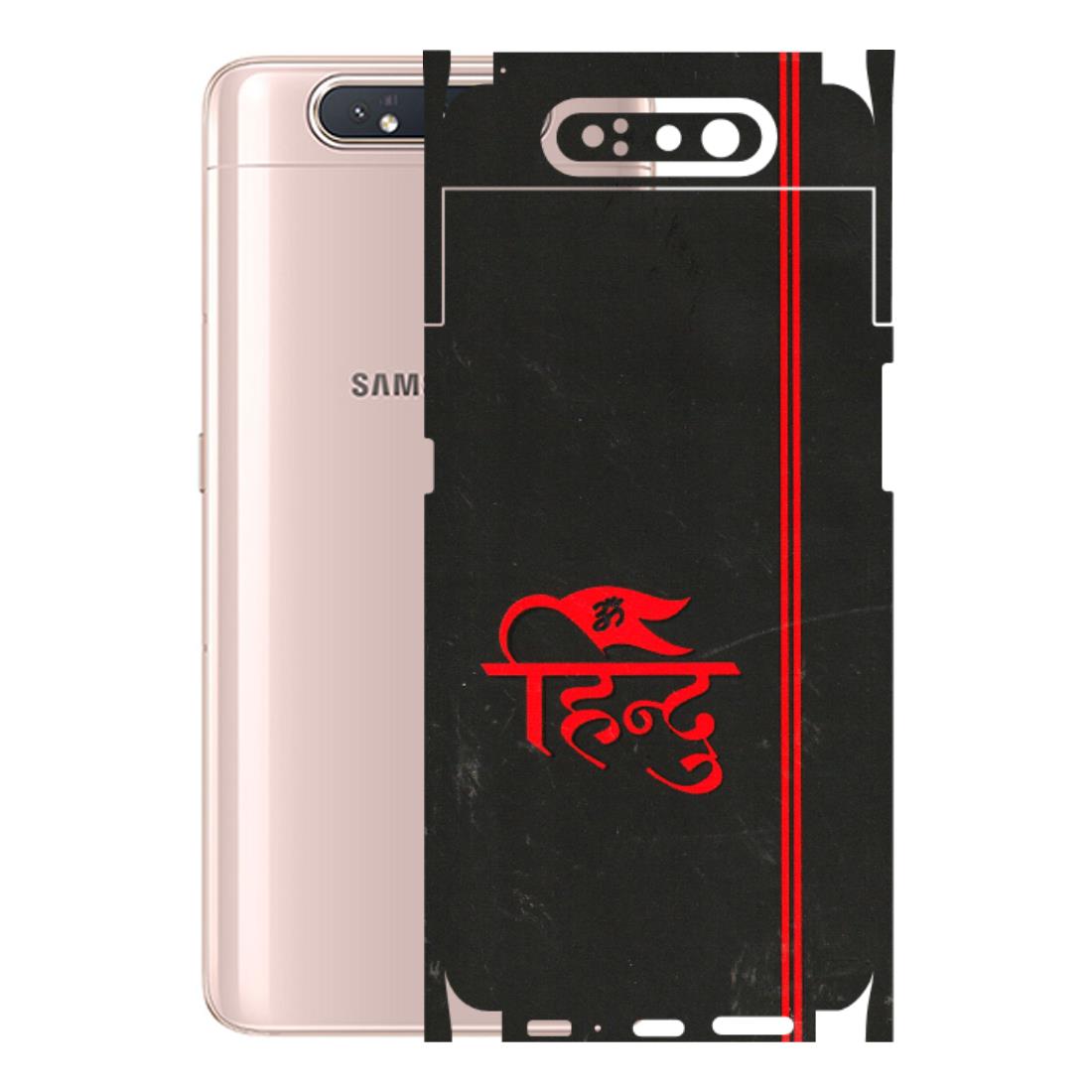 Samsung A/S Series Phone Skins (All Models) - Hindu Black - 3D Embossed Finish (L-153) Samsung Galaxy A80