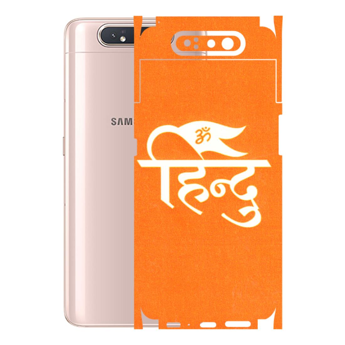Samsung A/S Series Phone Skins (All Models) - Hindu Kesari - 3D Embossed Finish (L-154) Samsung Galaxy A80