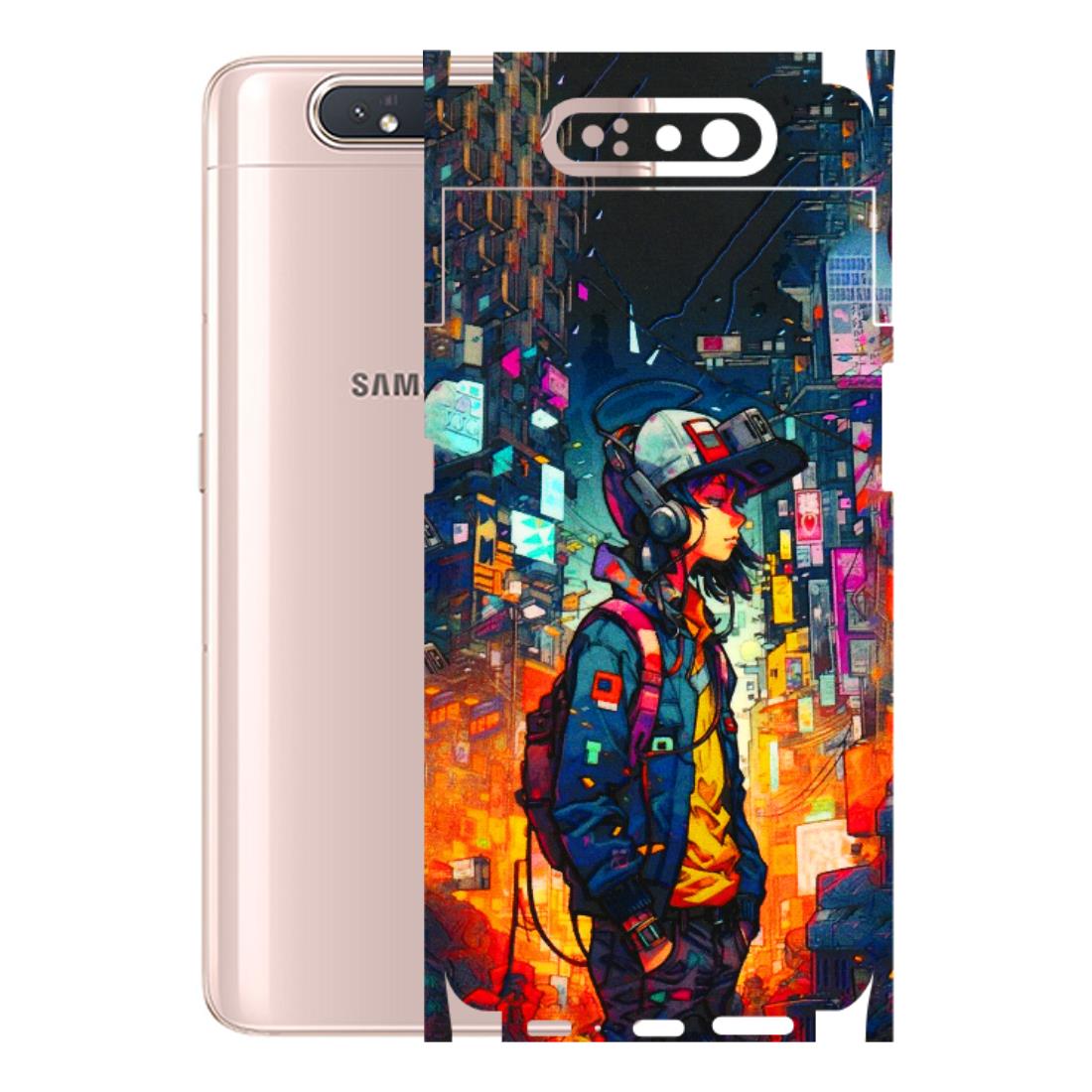 Samsung A/S Series Phone Skins (All Models) - Street Anime Guy - 3D Embossed Finish (L-158) Samsung Galaxy A80