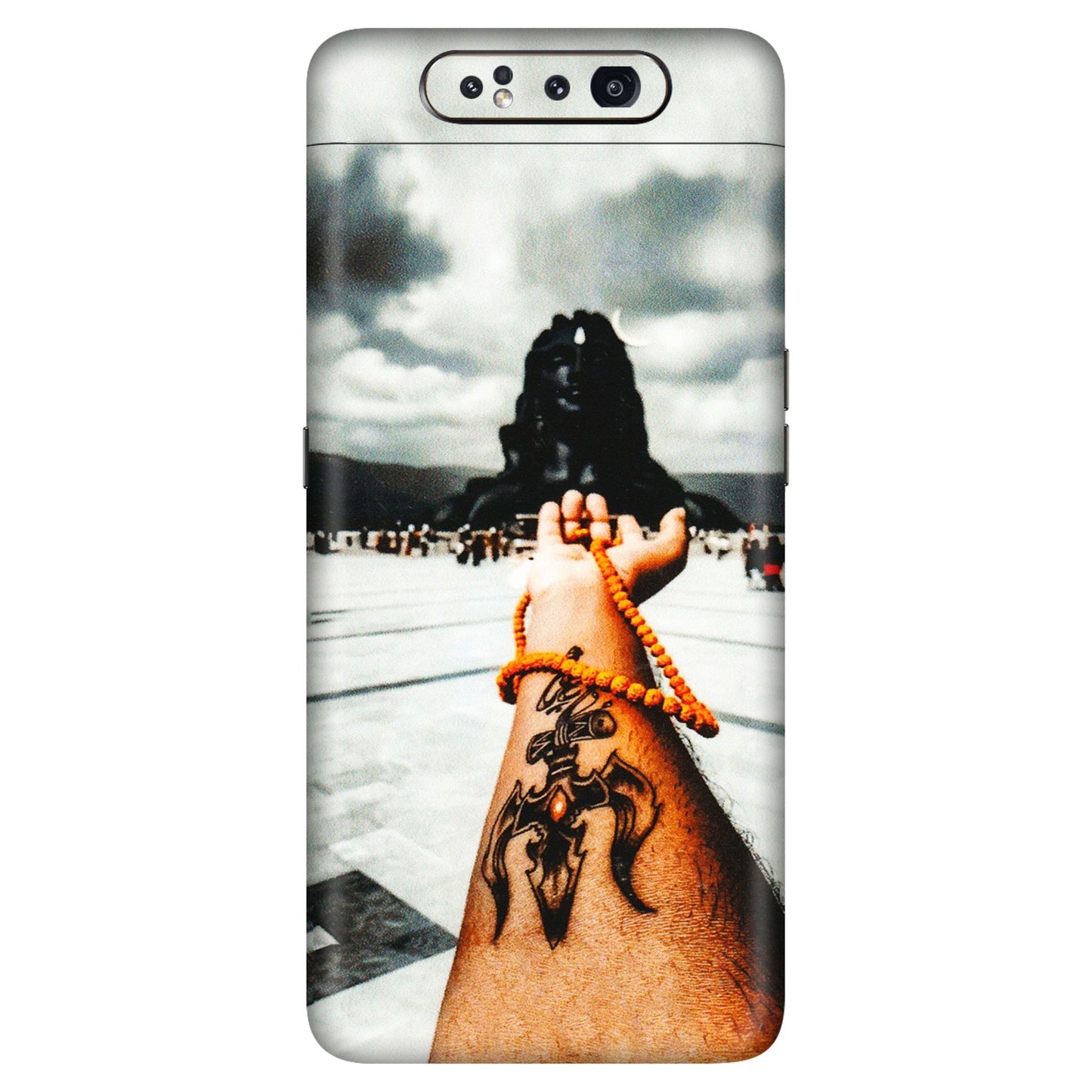 Samsung A/S Series Phone Skins (All Models) - Jai Adiyogi Mahakaal - 3D Embossed Finish (L-164) Samsung Galaxy A80