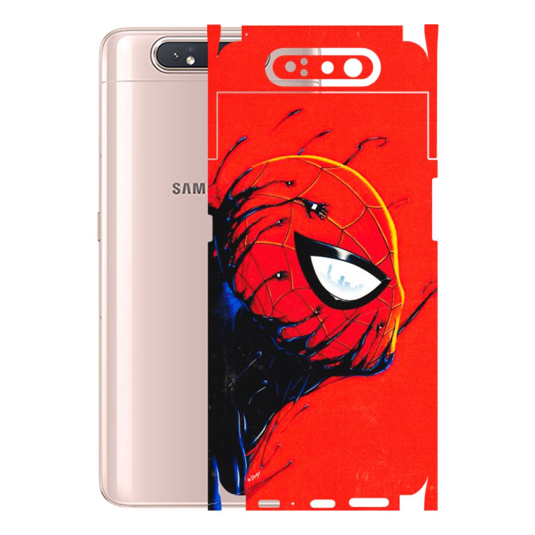 Samsung A/S Series Phone Skins (All Models) - Spiderman Face Venom - 3D Embossed Finish (L-165) Samsung Galaxy A80