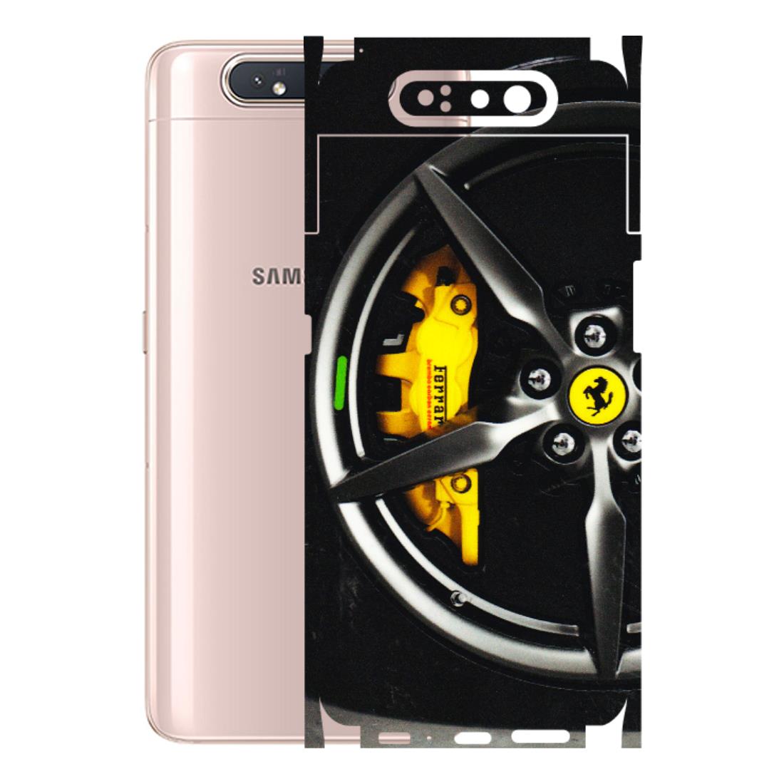 Samsung A/S Series Phone Skins (All Models) - Ferrari Wheel Alloy - 3D Embossed Finish (L-173) Samsung Galaxy A80
