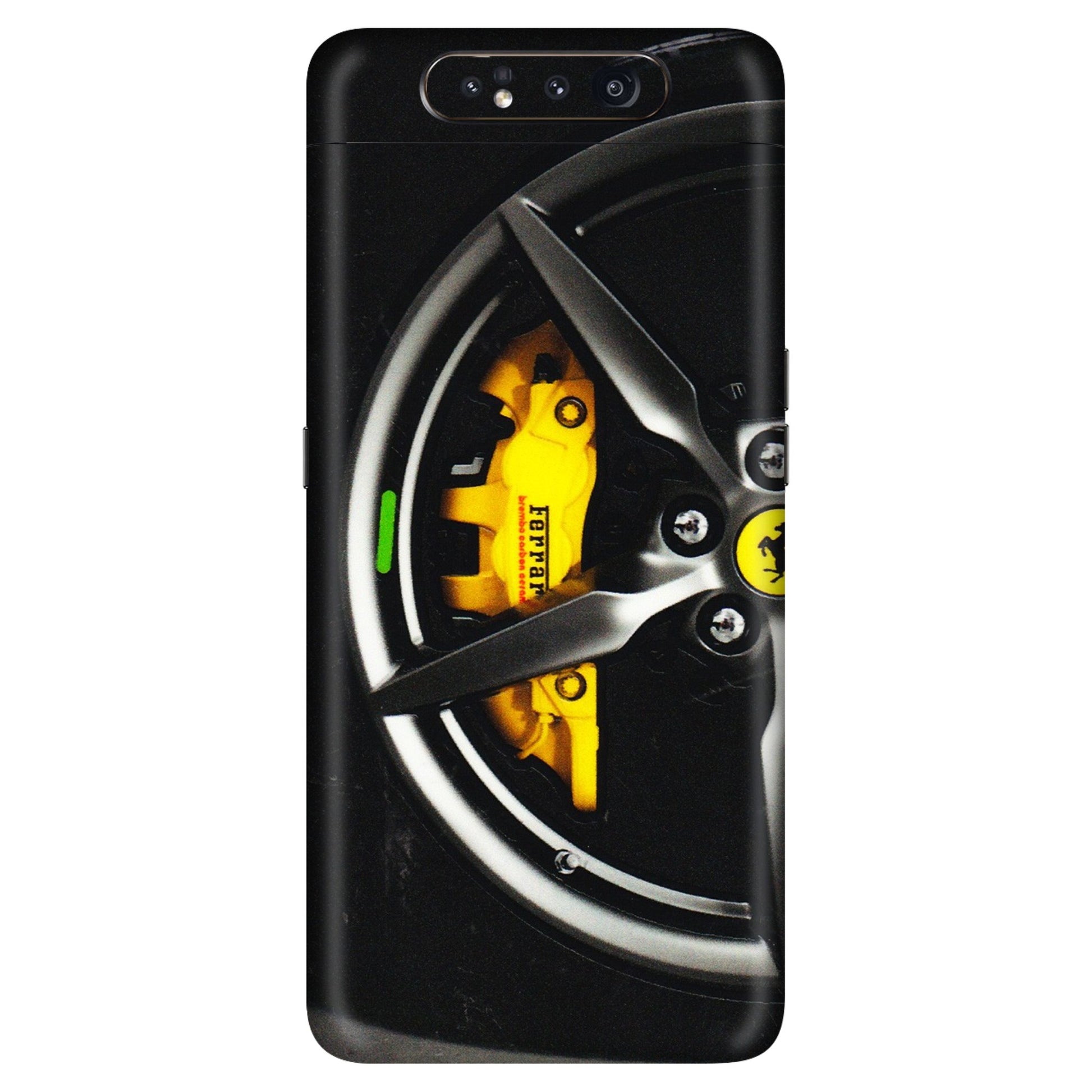 Samsung A/S Series Phone Skins (All Models) - Ferrari Wheel Alloy - 3D Embossed Finish (L-173) Samsung Galaxy A80