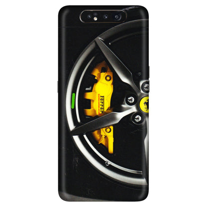 Samsung A/S Series Phone Skins (All Models) - Ferrari Wheel Alloy - 3D Embossed Finish (L-173) Samsung Galaxy A80