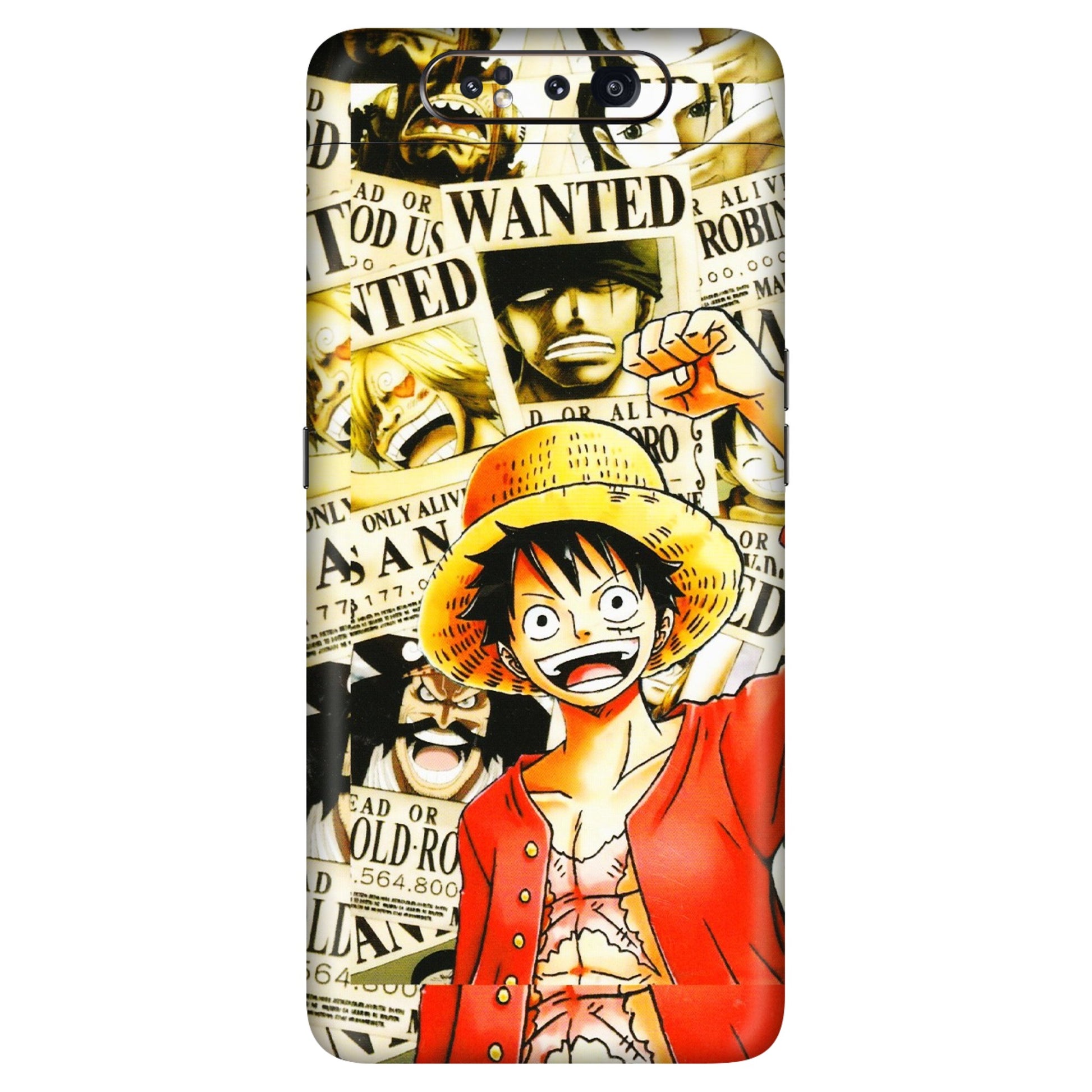 Samsung A/S Series Phone Skins (All Models) - Luffy Anime - 3D Embossed Finish (L-177) Samsung Galaxy A80