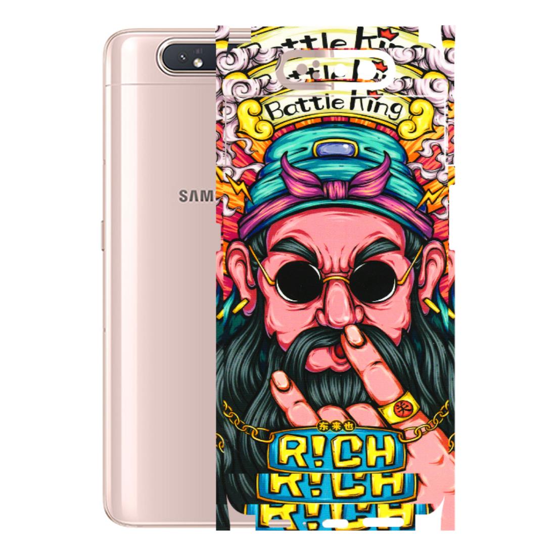 Samsung A/S Series Phone Skins (All Models) - Battle King Dude Face - 3D Embossed Finish (L-178) Samsung Galaxy A80