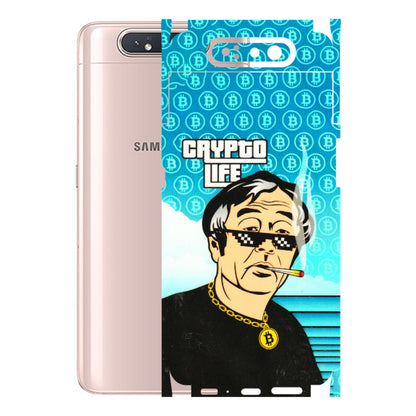 Samsung A/S Series Phone Skins (All Models) - Crypto Thug Life - 3D Embossed Finish (L-179) Samsung Galaxy A80