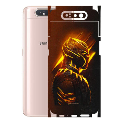 Samsung A/S Series Phone Skins (All Models) - Gold Black Panther - 3D Embossed Finish (L-181) Samsung Galaxy A80