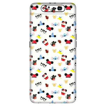 Samsung A/S Series Phone Skins (All Models) - Minnie Mouse & Donald Doodles s - 3D Embossed Finish (L-194) Samsung Galaxy A80