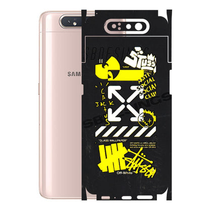 Samsung A/S Series Phone Skins (All Models) - Anti Social Graffiti - 3D Embossed Finish (L-198) Samsung Galaxy A80