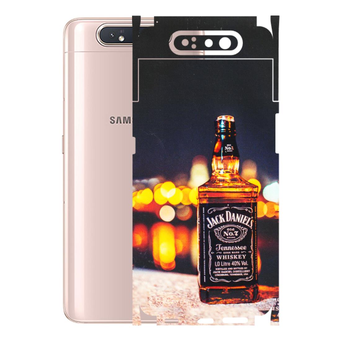 Samsung A/S Series Phone Skins (All Models) - JD Whiskey Bottle - 3D Embossed Finish (L-20) Samsung Galaxy A80