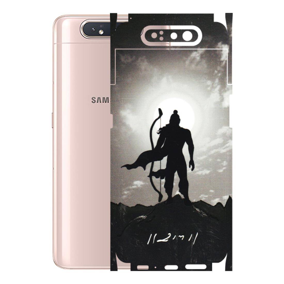 Samsung A/S Series Phone Skins (All Models) - Jai Siya Ram - 3D Embossed Finish (L-200) Samsung Galaxy A80