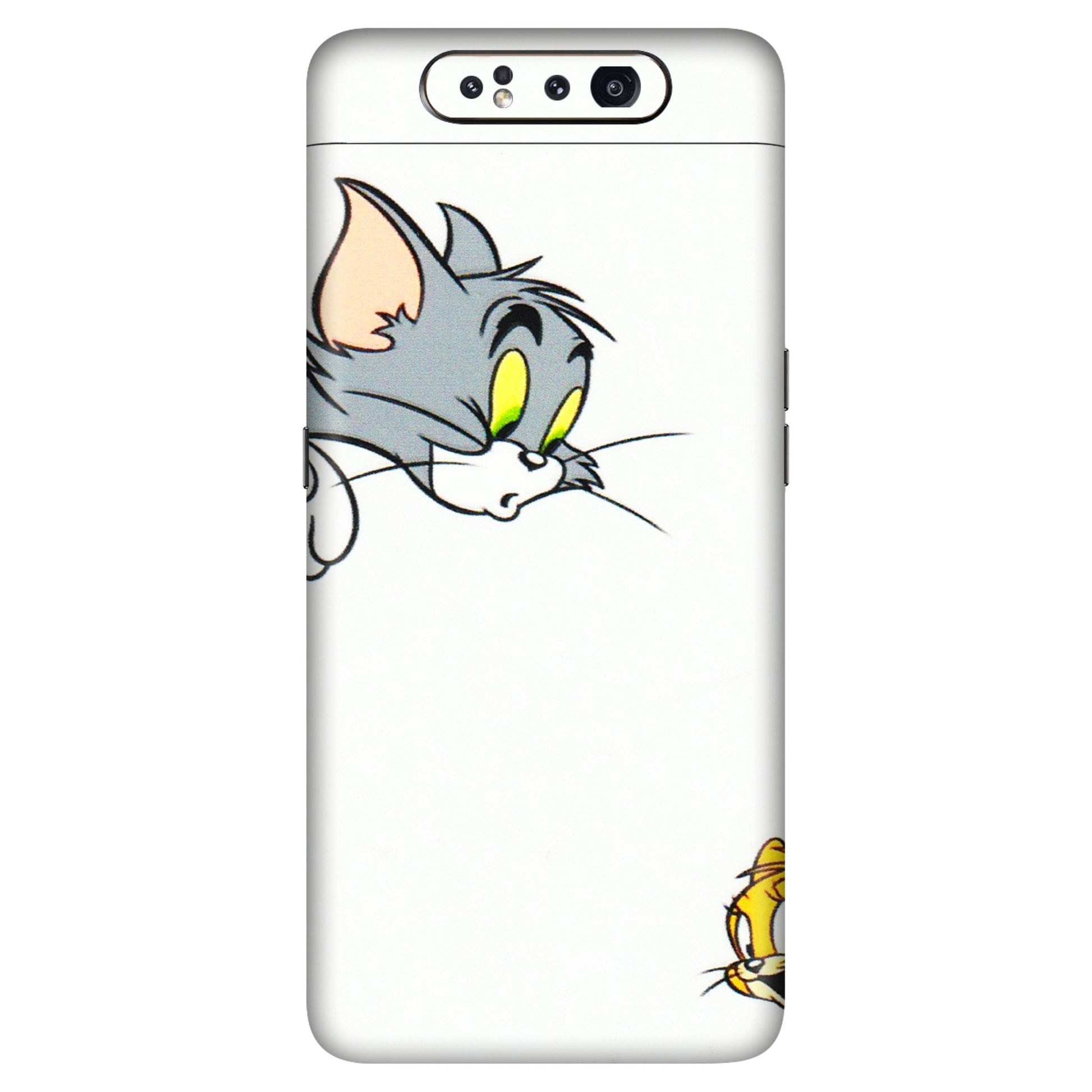 Samsung A/S Series Phone Skins (All Models) - Cute Tom And Jerry - 3D Embossed Finish (L-220) Samsung Galaxy A80
