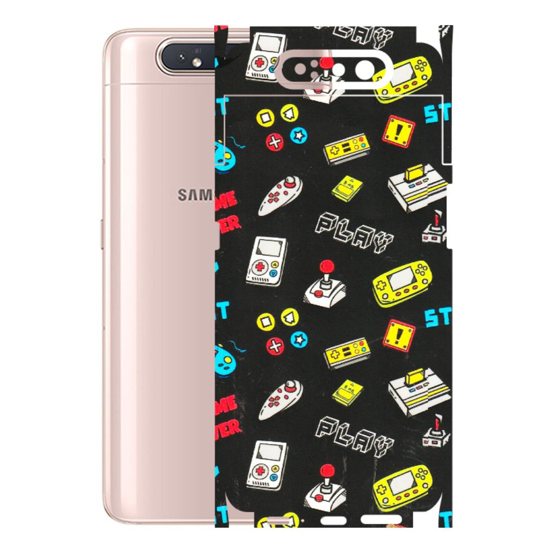 Samsung A/S Series Phone Skins (All Models) - Gaming Doodles - 3D Embossed Finish (L-224) Samsung Galaxy A80