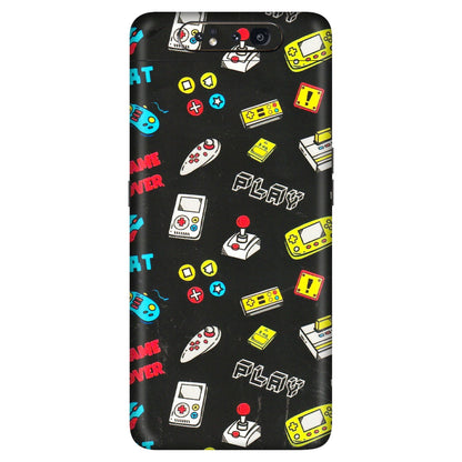 Samsung A/S Series Phone Skins (All Models) - Gaming Doodles - 3D Embossed Finish (L-224) Samsung Galaxy A80
