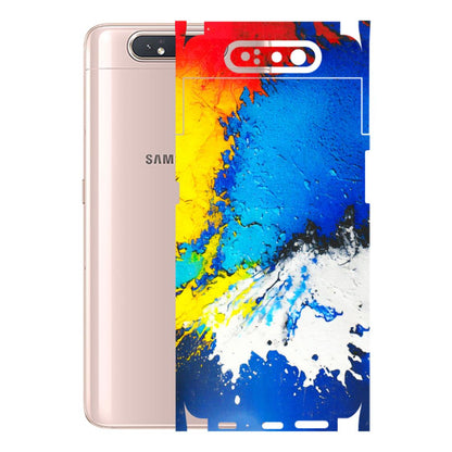 Samsung A/S Series Phone Skins (All Models) - Acrylic Paint Spill - 3D Embossed Finish (L-229) Samsung Galaxy A80