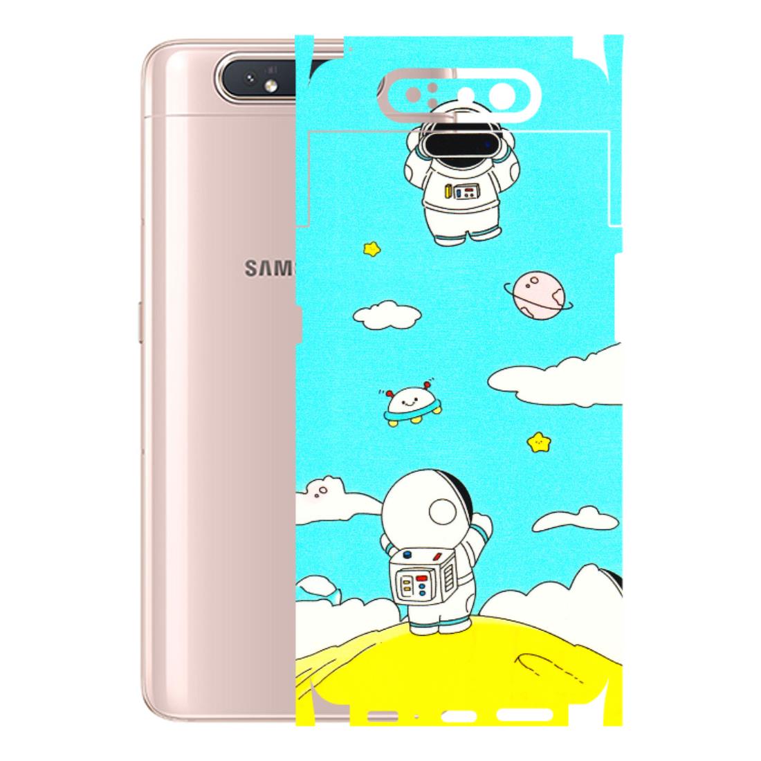 Samsung A/S Series Phone Skins (All Models) - Blue Skies Astro Float - 3D Embossed Finish (L-230) Samsung Galaxy A80