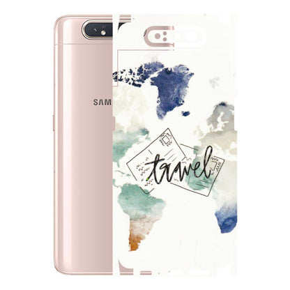 Samsung A/S Series Phone Skins (All Models) - Travel The World - 3D Embossed Finish (L-232) Samsung Galaxy A80