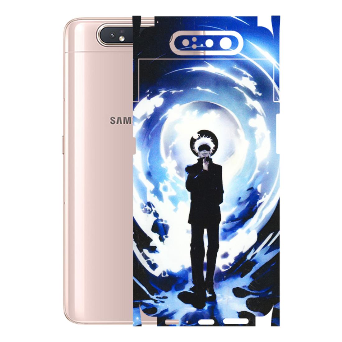 Samsung A/S Series Phone Skins (All Models) - Satoru Gojo Dark Blue - 3D Embossed Finish (L-235) Samsung Galaxy A80
