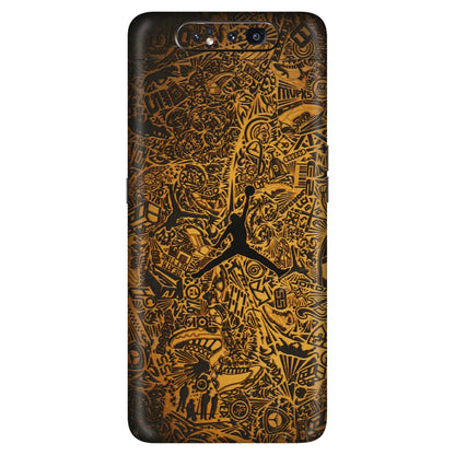 Samsung A/S Series Phone Skins (All Models) - Premium Gold Basketball Player - 3D Embossed Finish (L-236) Samsung Galaxy A80