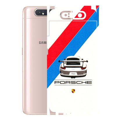 Samsung A/S Series Phone Skins (All Models) - Porche Car Sober Logo - 3D Embossed Finish (L-248) Samsung Galaxy A80