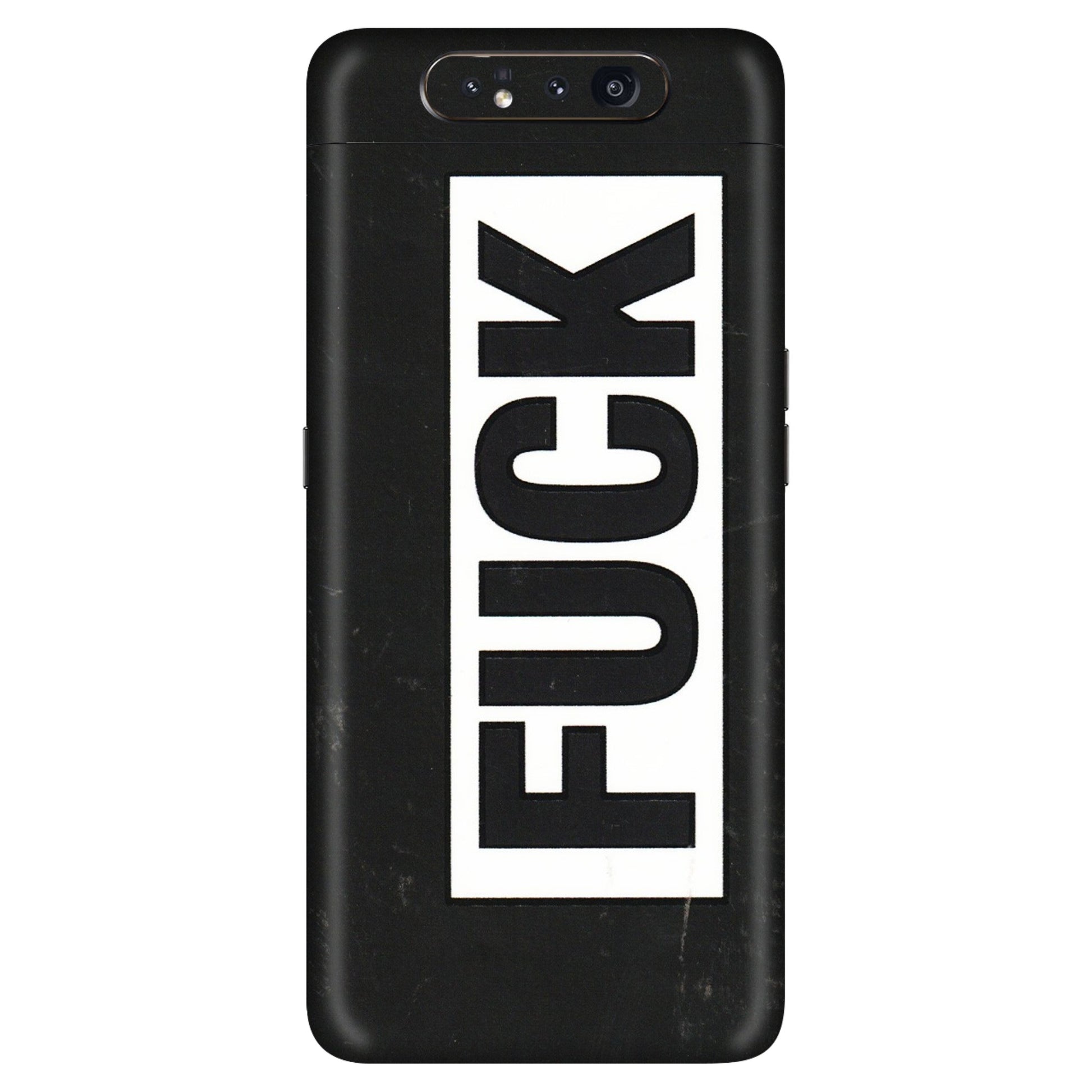 Samsung A/S Series Phone Skins (All Models) - The F Word - 3D Embossed Finish (L-255) Samsung Galaxy A80