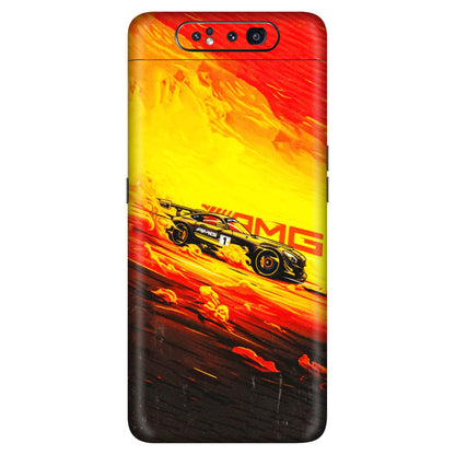 Samsung A/S Series Phone Skins (All Models) - AMG Car Speed Cover - 3D Embossed Finish (L-256) Samsung Galaxy A80