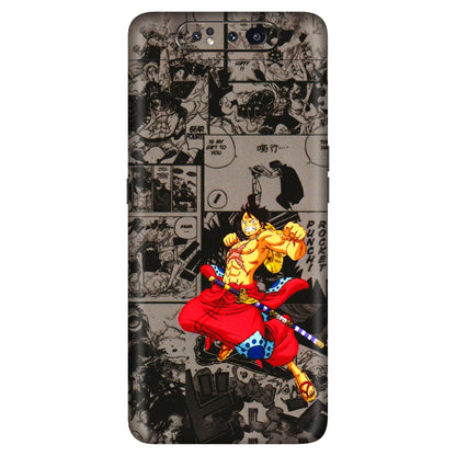 Samsung A/S Series Phone Skins (All Models) - One Piece Rocket Punch Manga - 3D Embossed Finish (L-25) Samsung Galaxy A80