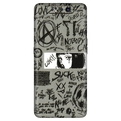 Samsung A/S Series Phone Skins (All Models) - Never Have Love Anime - 3D Embossed Finish (L-260) Samsung Galaxy A80