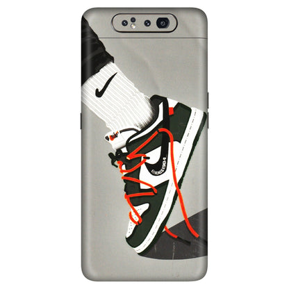 Samsung A/S Series Phone Skins (All Models) - New Grey Sneaker - 3D Embossed Finish (L-261) Samsung Galaxy A80