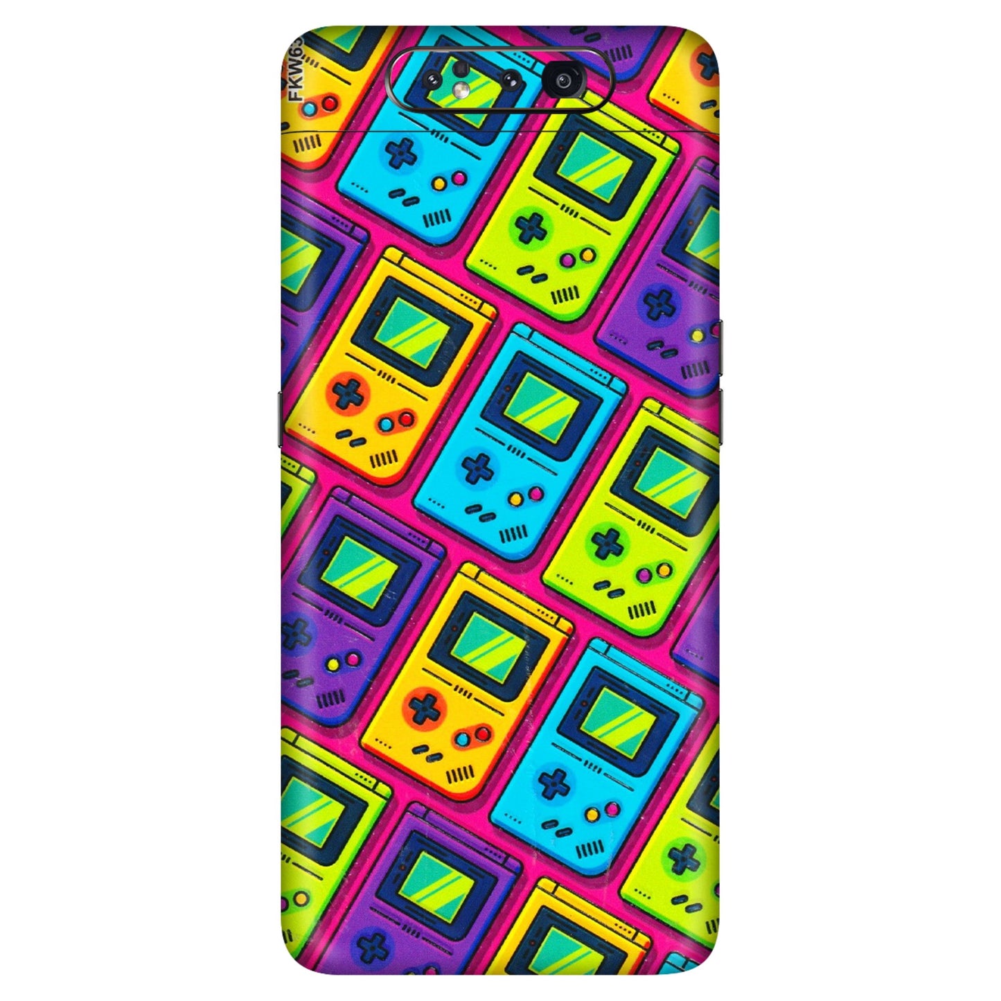 Samsung A/S Series Phone Skins (All Models) - Gameboy Colourful - 3D Embossed Finish (L-266) Samsung Galaxy A80