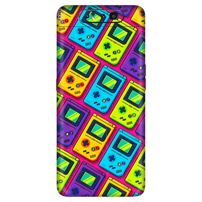 Samsung A/S Series Phone Skins (All Models) - Gameboy Colourful - 3D Embossed Finish (L-266) Samsung Galaxy A80