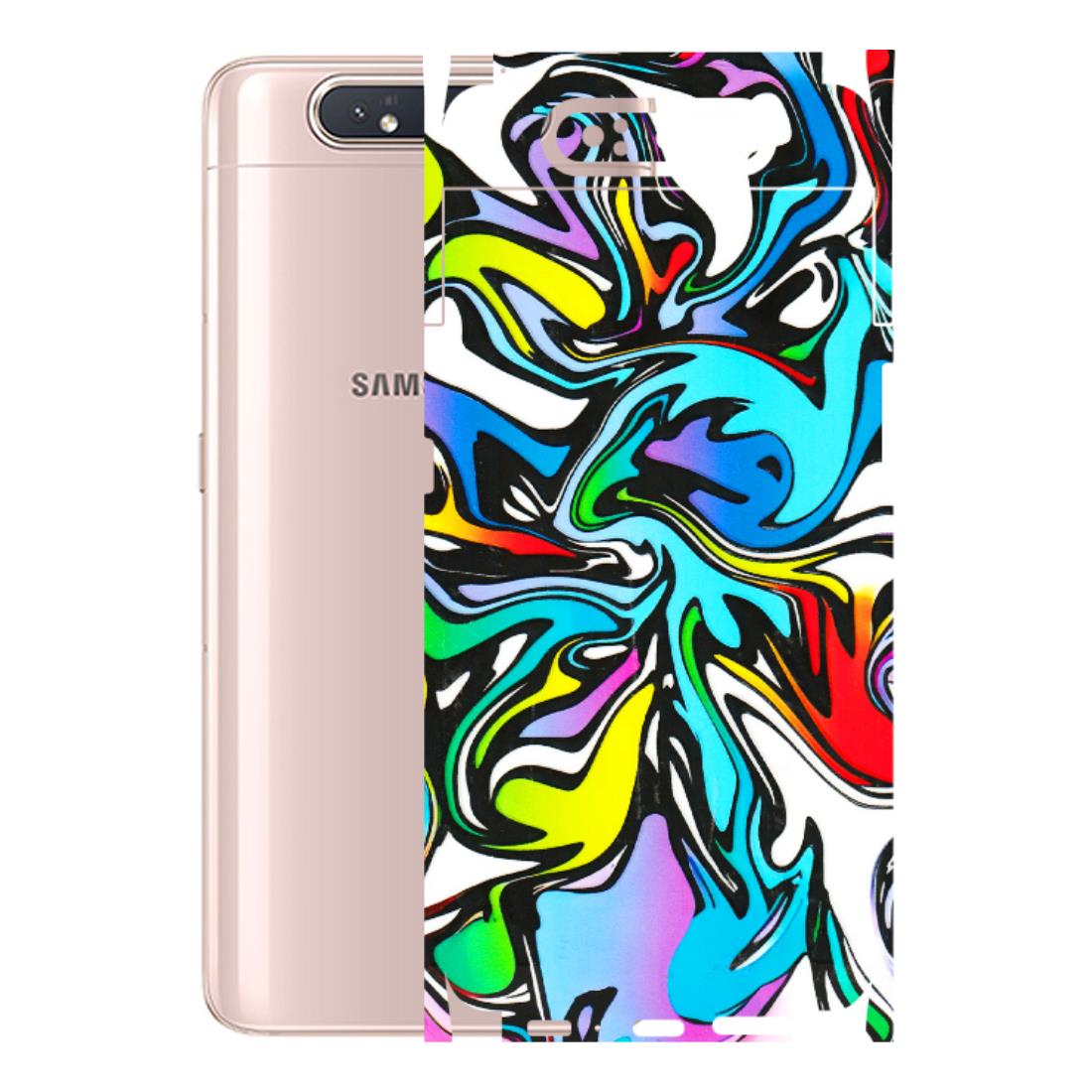 Samsung A/S Series Phone Skins (All Models) - Abstract Colour Paints - 3D Embossed Finish (L-271) Samsung Galaxy A80