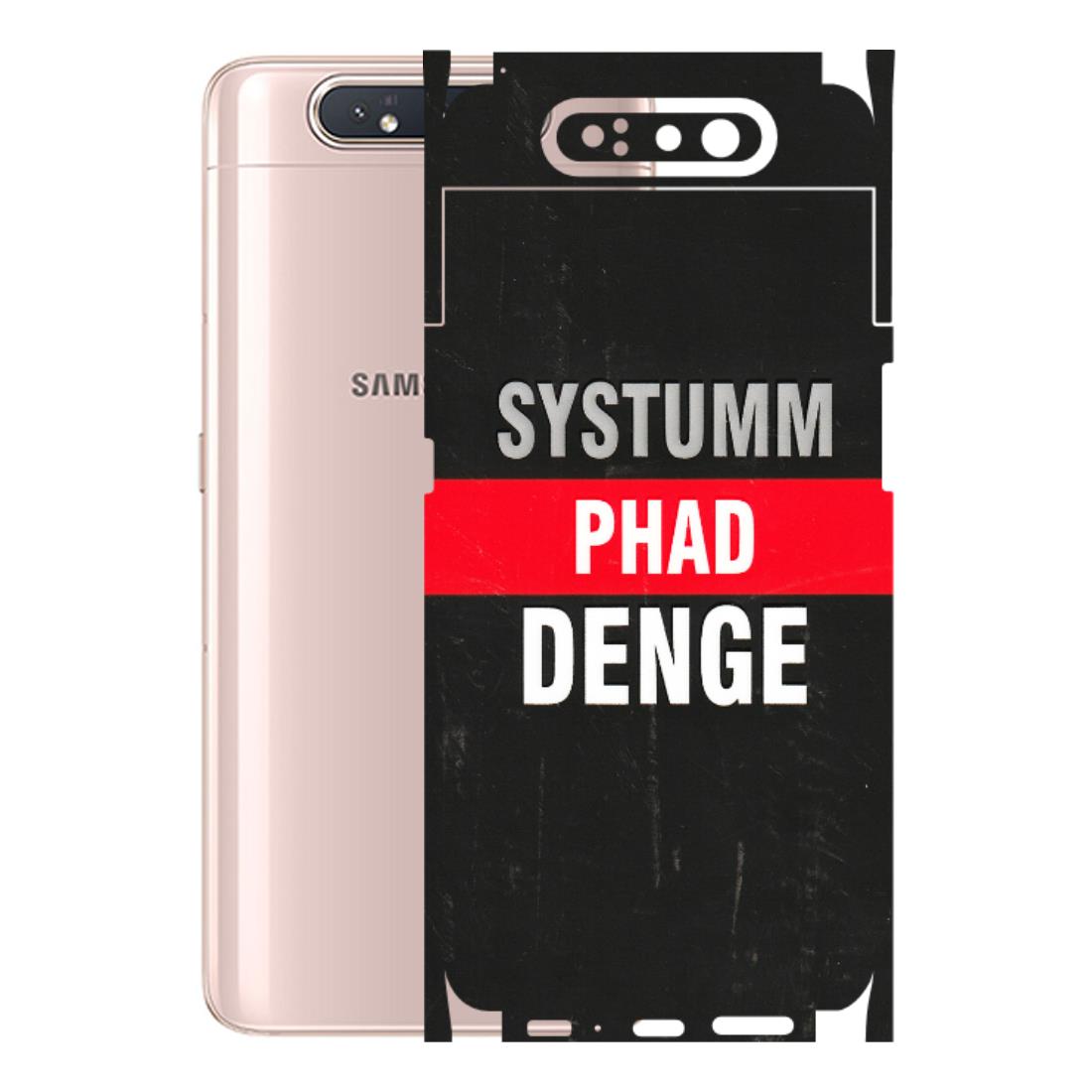 Samsung A/S Series Phone Skins (All Models) - Systumm Phad Denge - 3D Embossed Finish (L-278) Samsung Galaxy A80