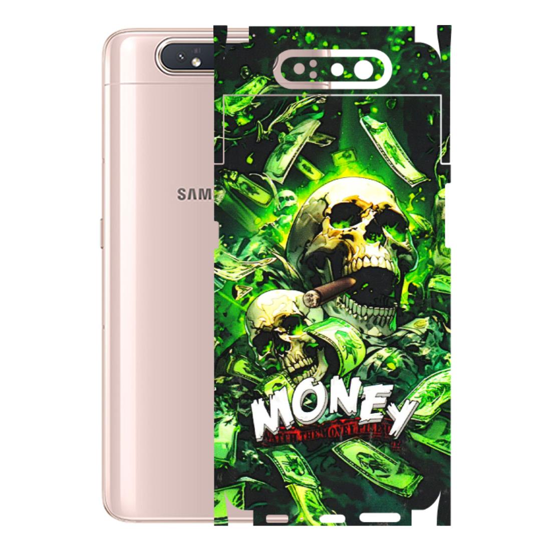 Samsung A/S Series Phone Skins (All Models) - Skull Money - 3D Embossed Finish (L-303) Samsung Galaxy A80
