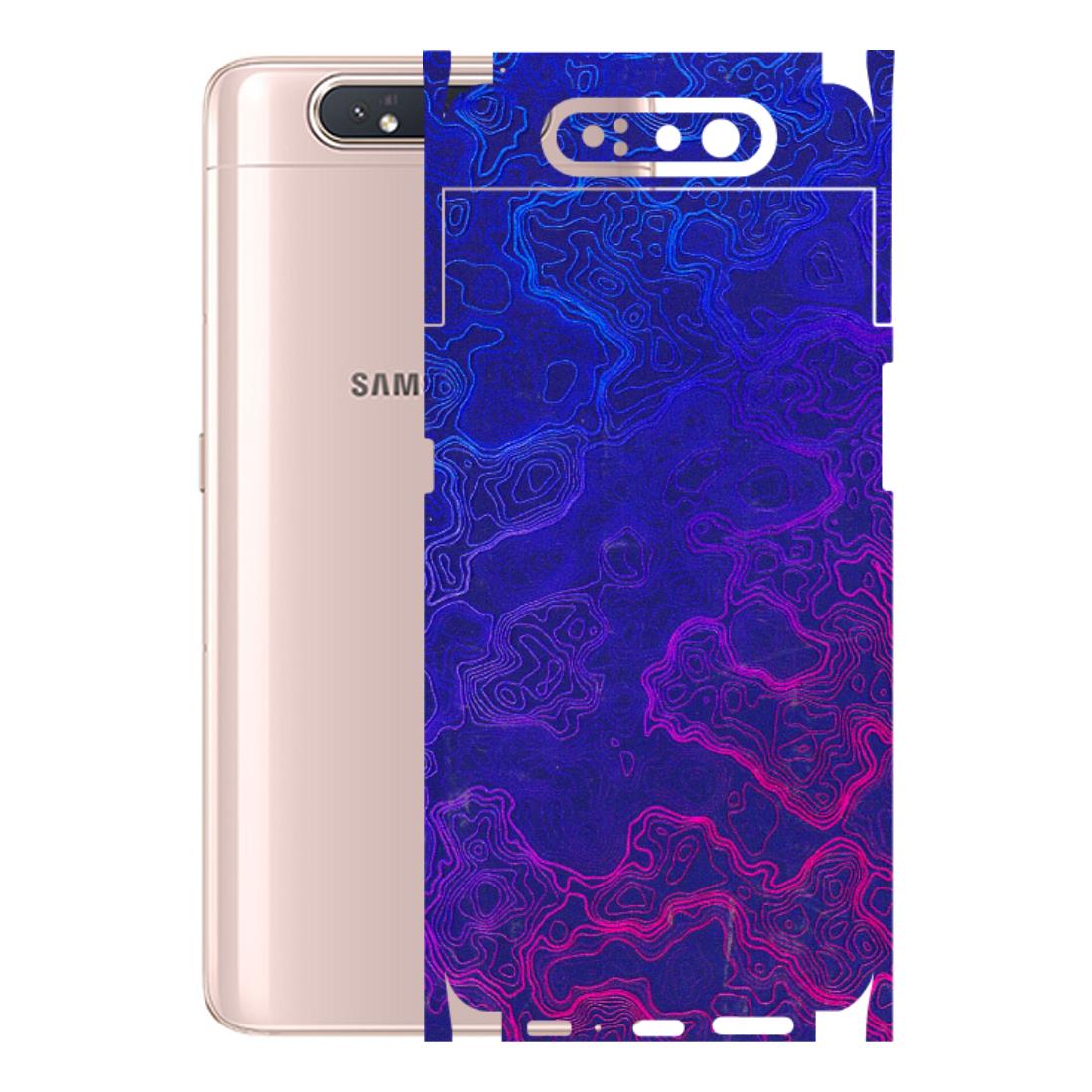 Samsung A/S Series Phone Skins (All Models) - Purple Ripples Swirl - 3D Embossed Finish (L-314) Samsung Galaxy A80