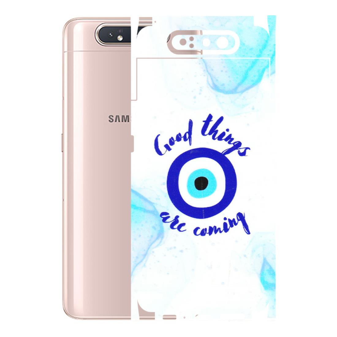 Samsung A/S Series Phone Skins (All Models) - Evil Eye Good Things Are Coming - 3D Embossed Finish (L-322) Samsung Galaxy A80
