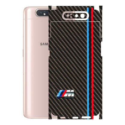 Samsung A/S Series Phone Skins (All Models) - BM Carbon Fiber Feels - 3D Embossed Finish (L-38) Samsung Galaxy A80